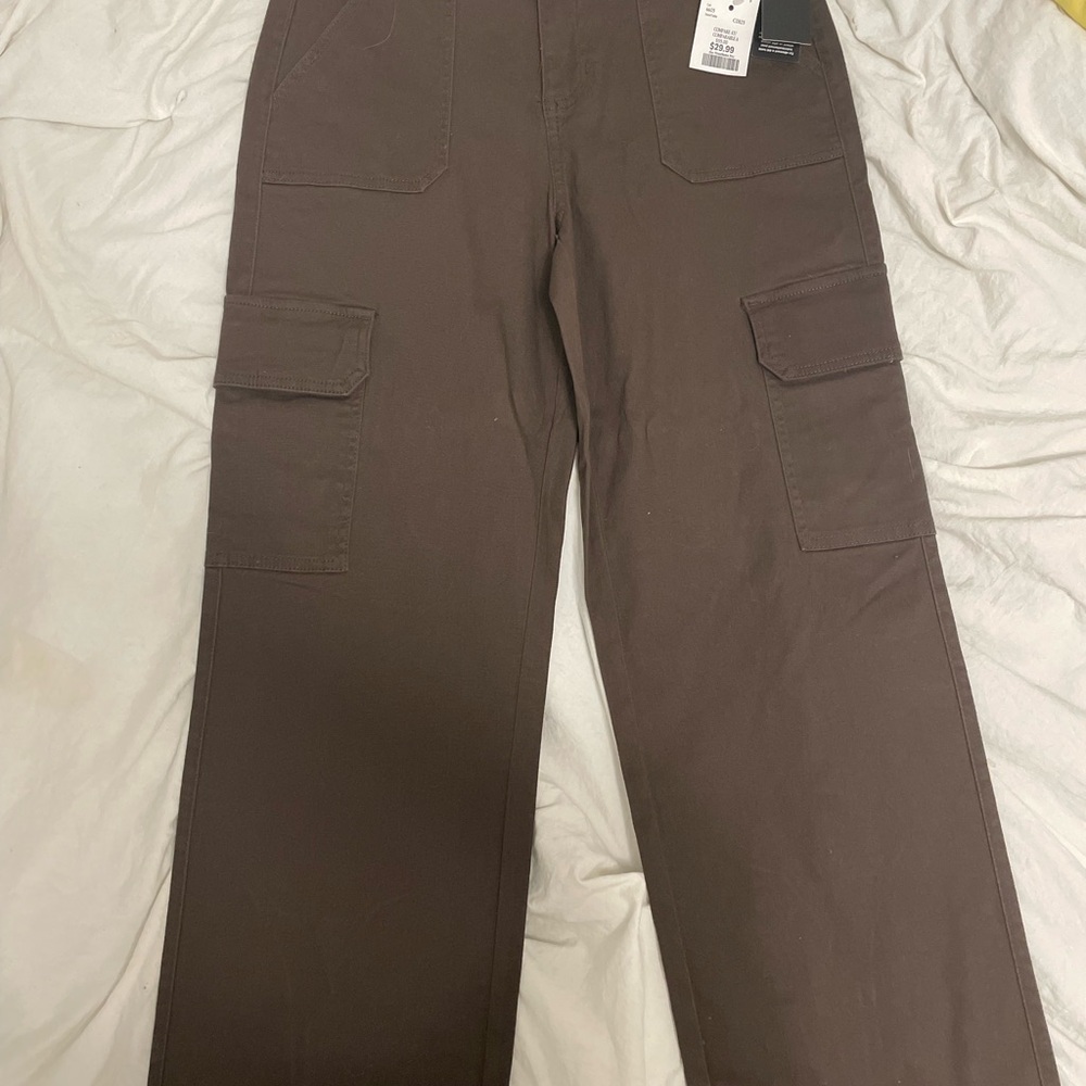 Celebrity Pink Women's Cargo Pants in Dark Brown